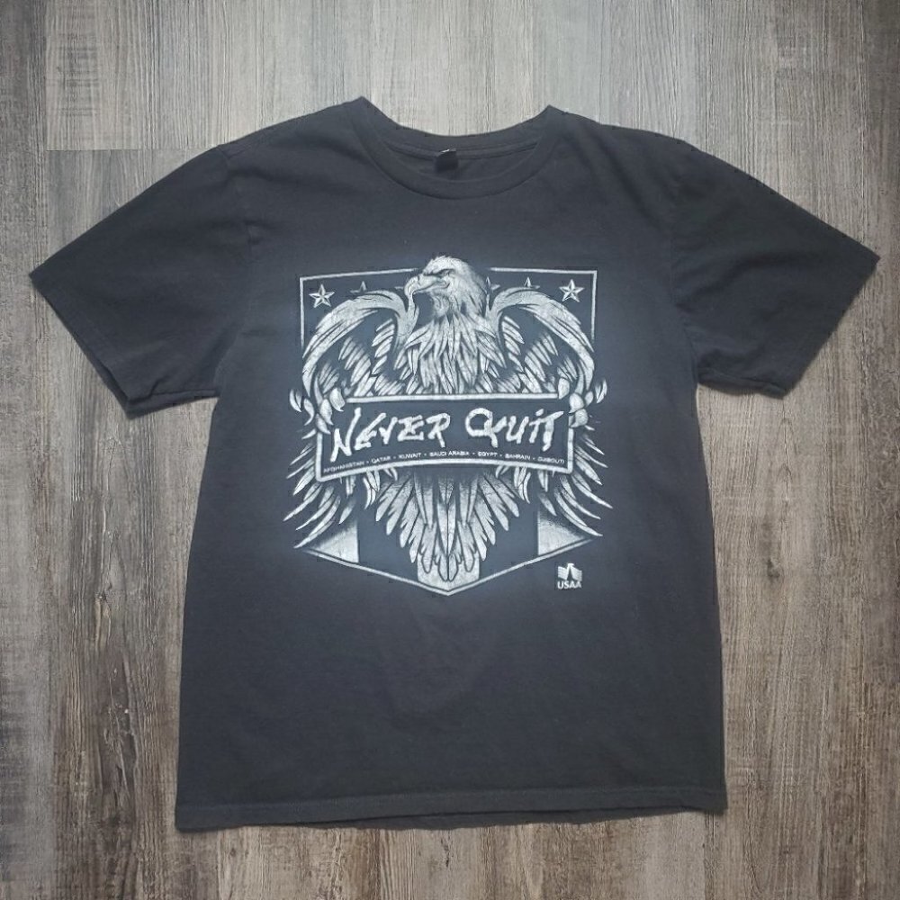USAA Military Never Quit Tee